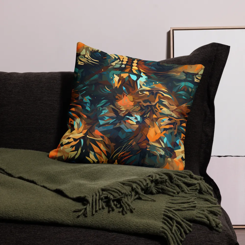 Wild Symphony: Abstract Tigers | Pillow & Pillow Case | Multiple Sizes