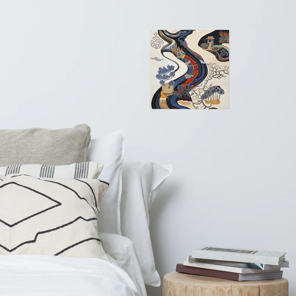 Flow of Tranquility | Poster | 14″×14″