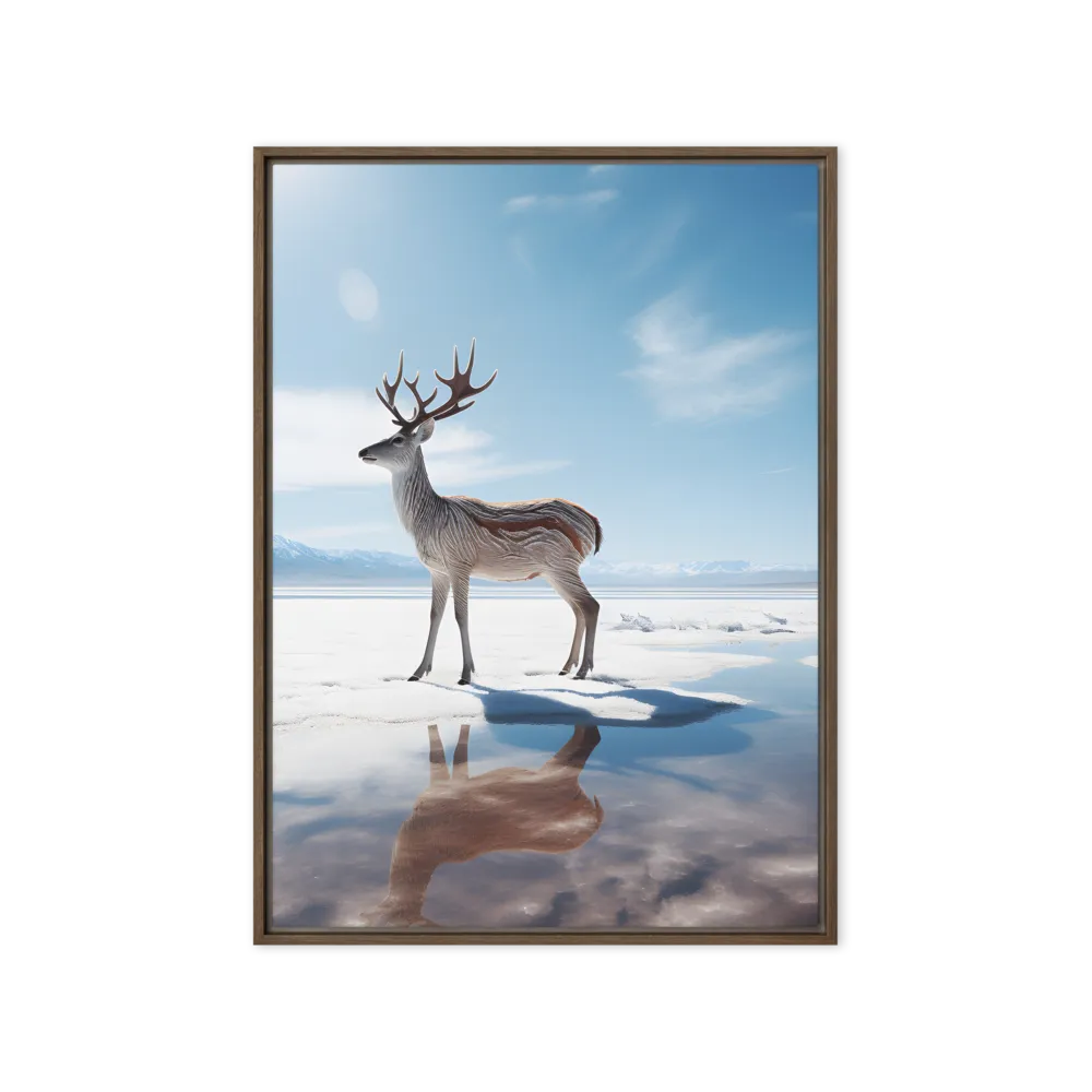 Majesty in Reflection | Canvas with Brown Frame | 20″×28″