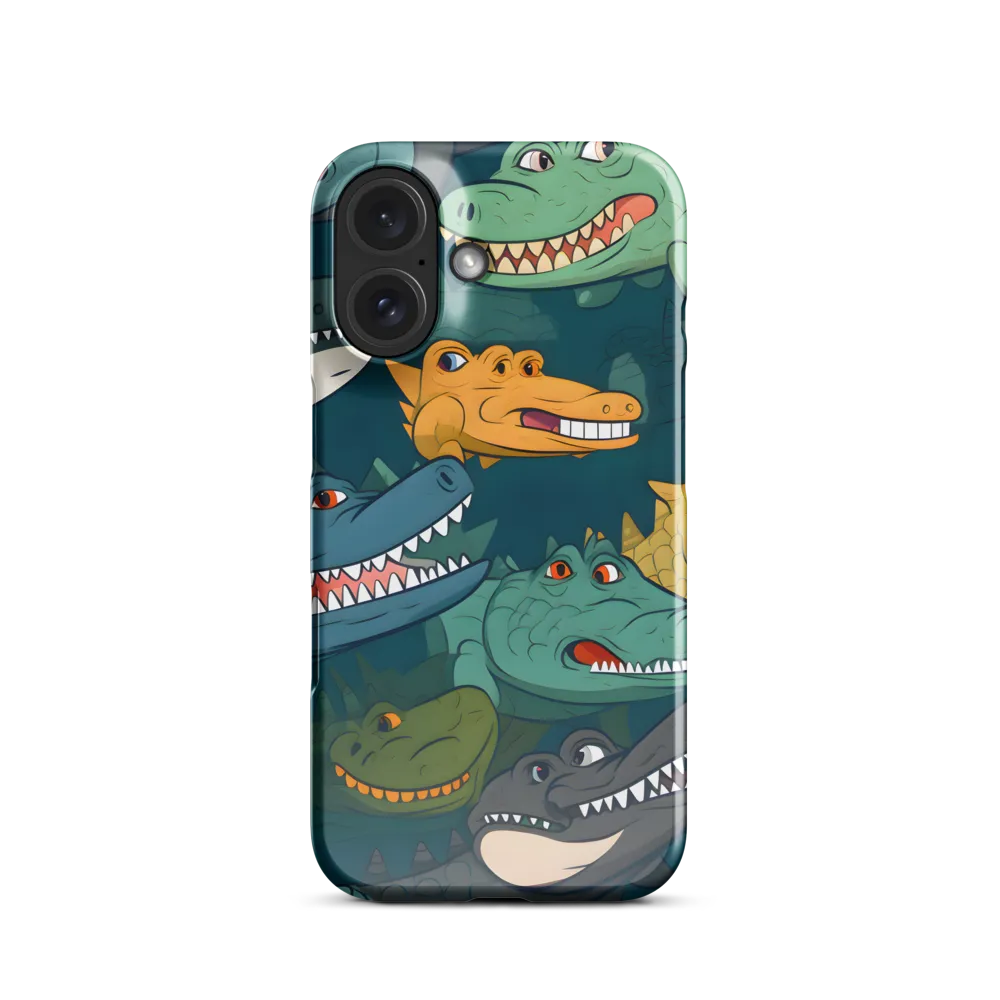 Cheerful Crocodilian Parade | Phone Case