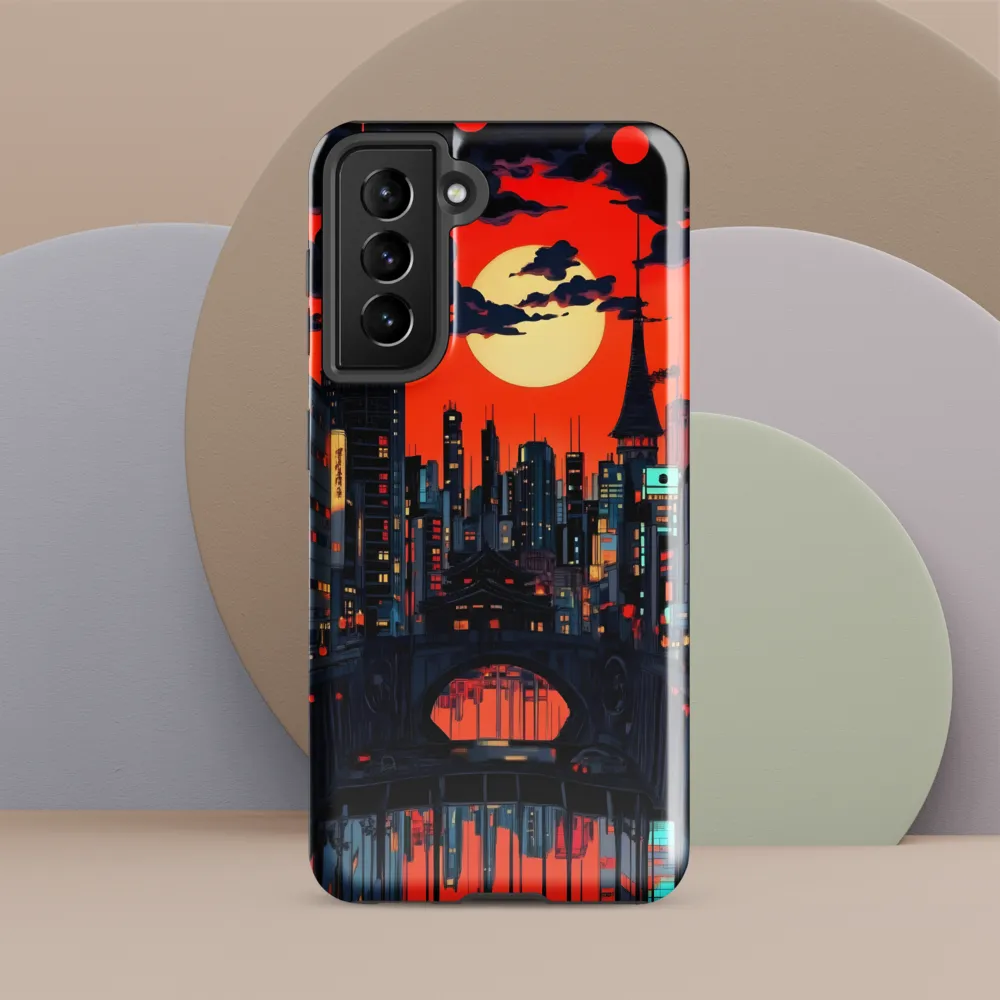 Nightfall in a Neon City