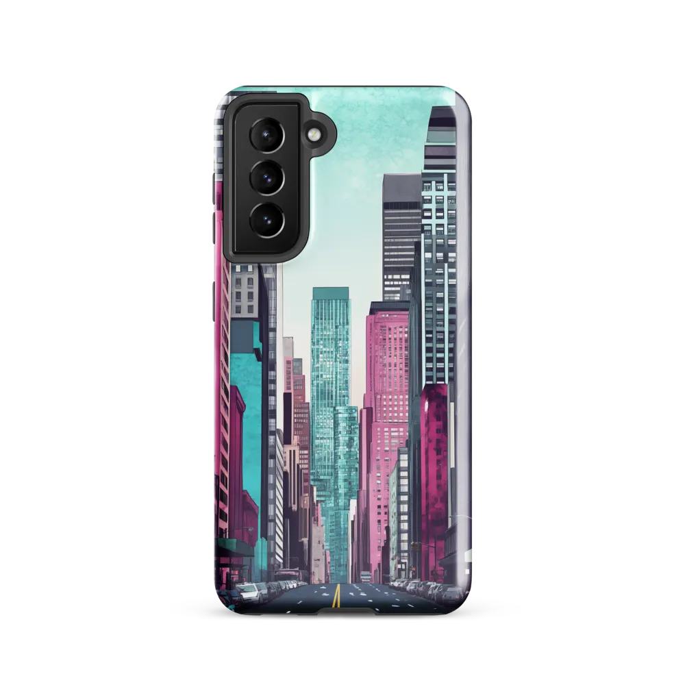 Urban Vibes: A Modern Cityscape | Phone Case |  S21 | Tough Case | Glossy