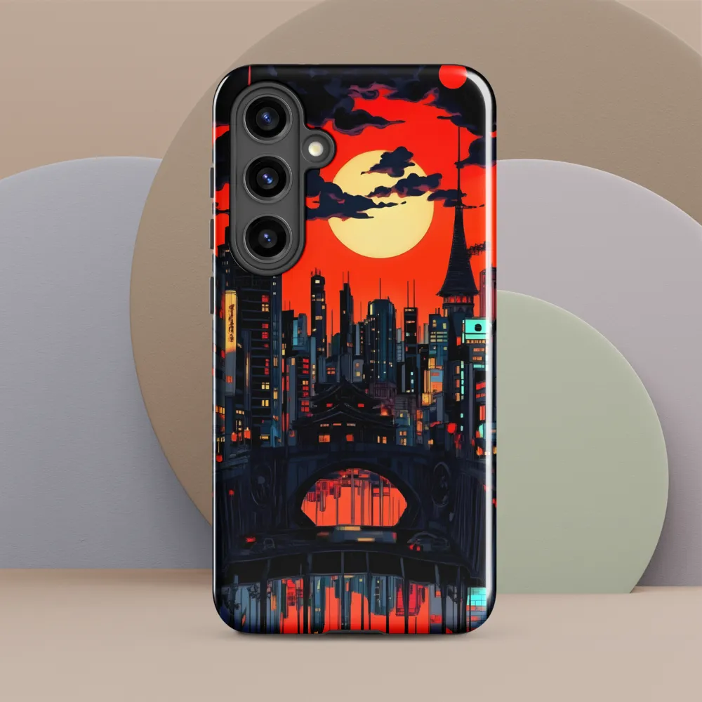 Nightfall in a Neon City