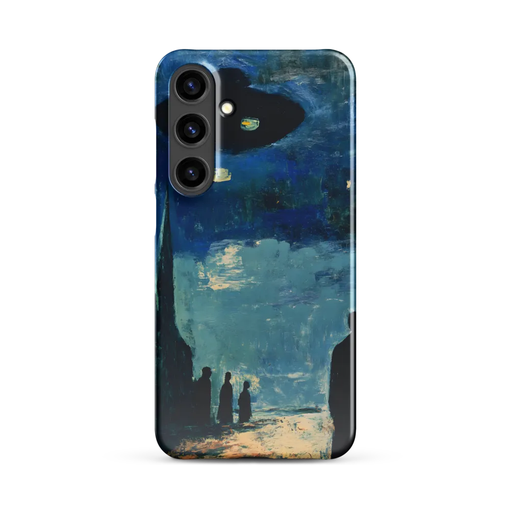 Enigmatic Encounter: A Surrealist UFO Landscape