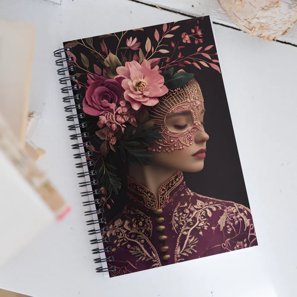 Whispers of Elegance | Spiral Notebook