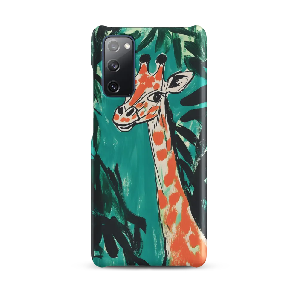 Curious Giraffe in Lush Greenery | Phone Case |  S20 FE | Snap Case | Matte