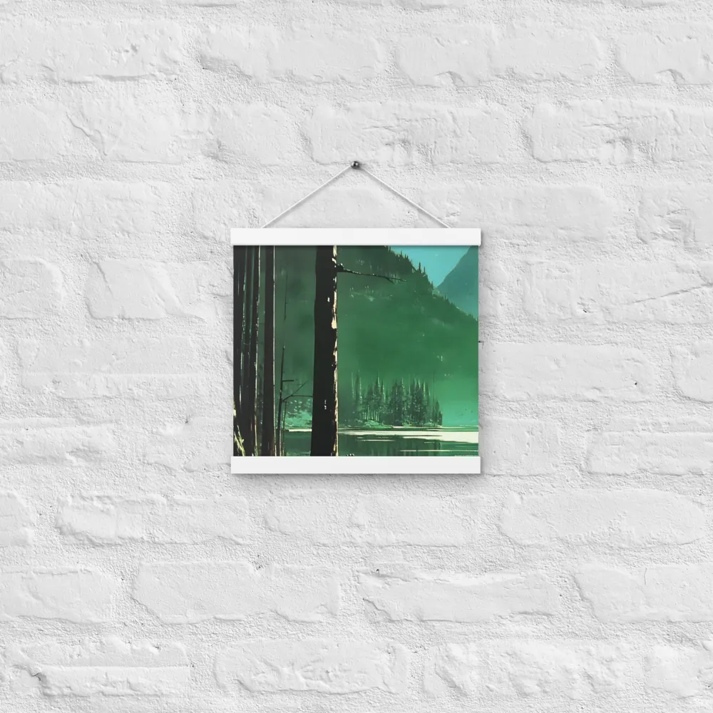 Reflections of Tranquility | Poster With White Wood Hanger | 12″×12″