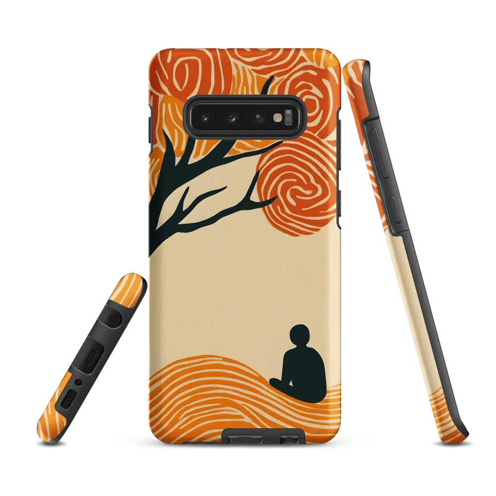 Silent Reflections under Swirling Leaves | Phone Case |  S10 Plus | Tough Case | Matte