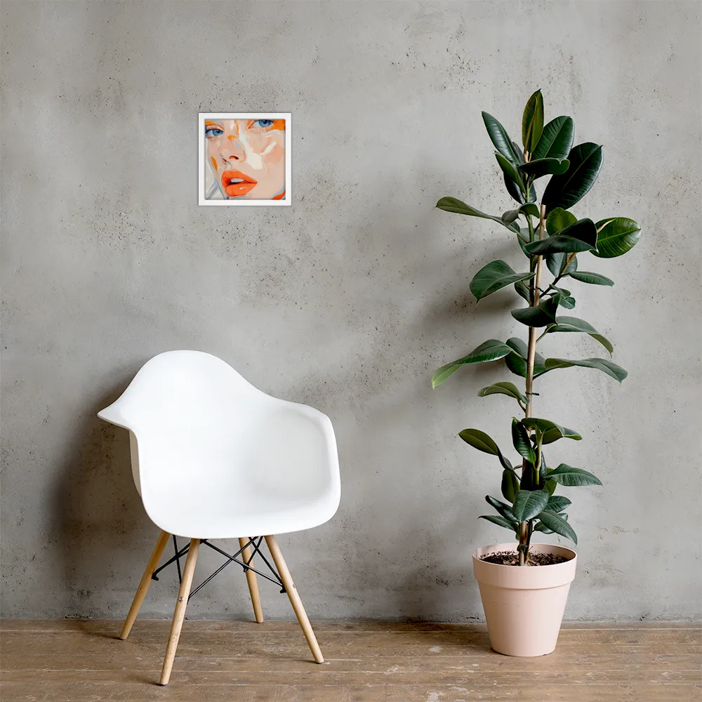Ethereal Expressions | Poster with White Frame | 10″×10″