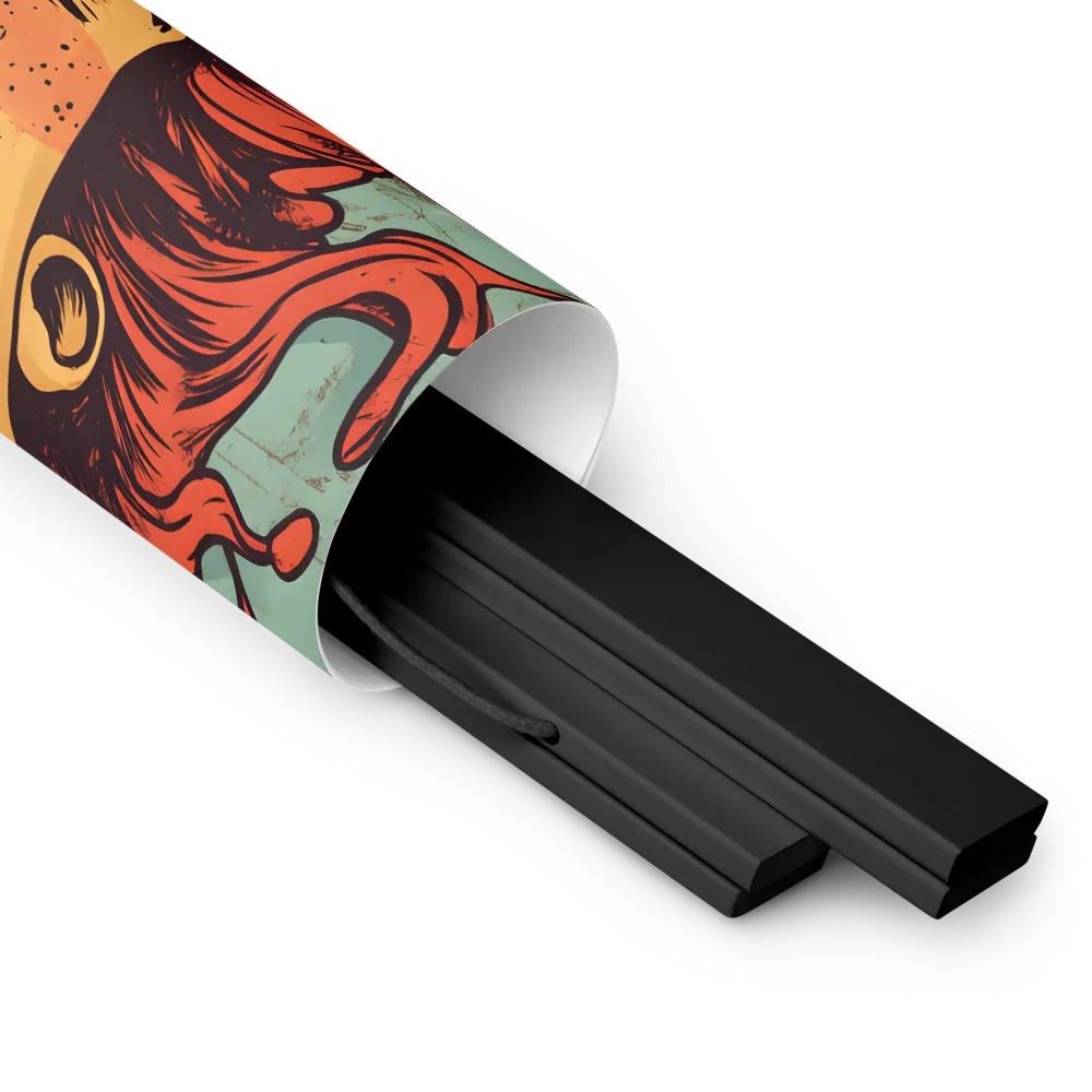 Fury Unleashed | Poster With Black Wood Hanger | 14″×14″