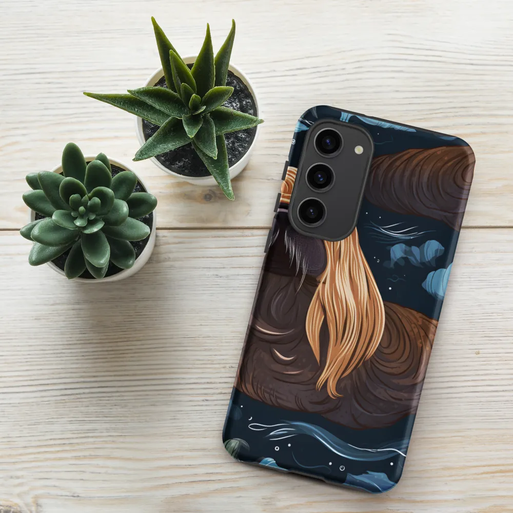 Whimsical Walruses in Deep Blue