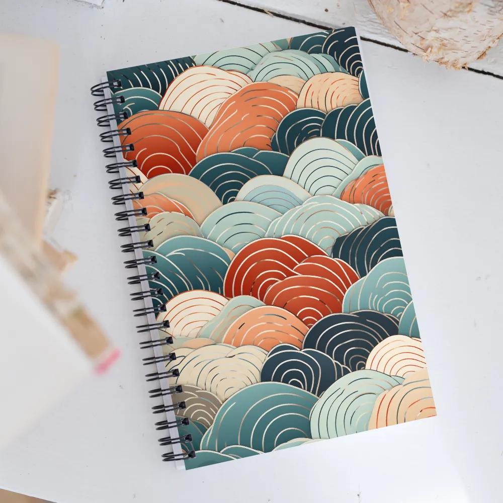 Rhythms of Waves | Spiral Notebook