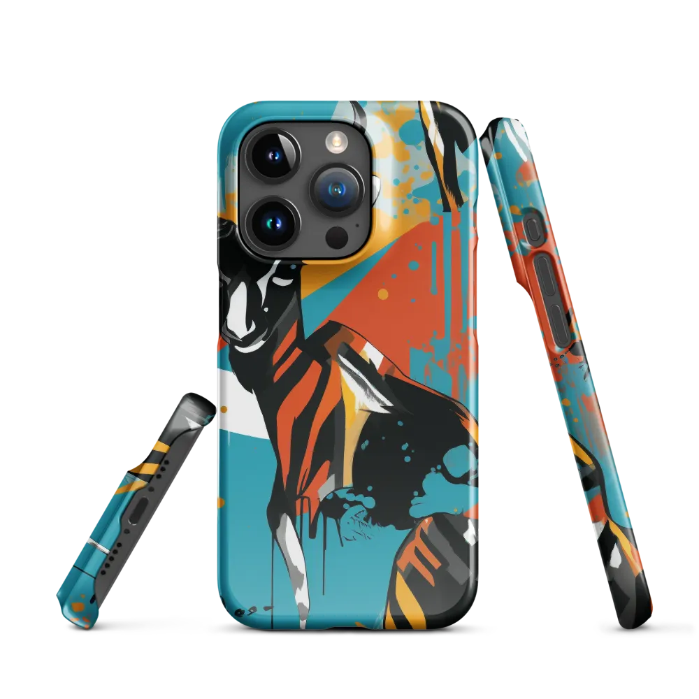 Dynamic Antelope in Vivid Abstract