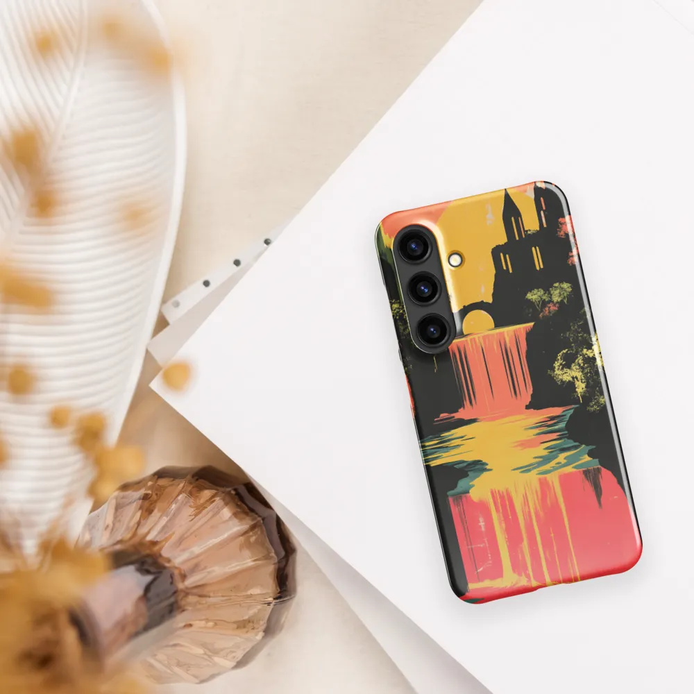 Elysian Echoes: A Surreal Reflections | Phone Case |  S24 | Snap Case | Glossy
