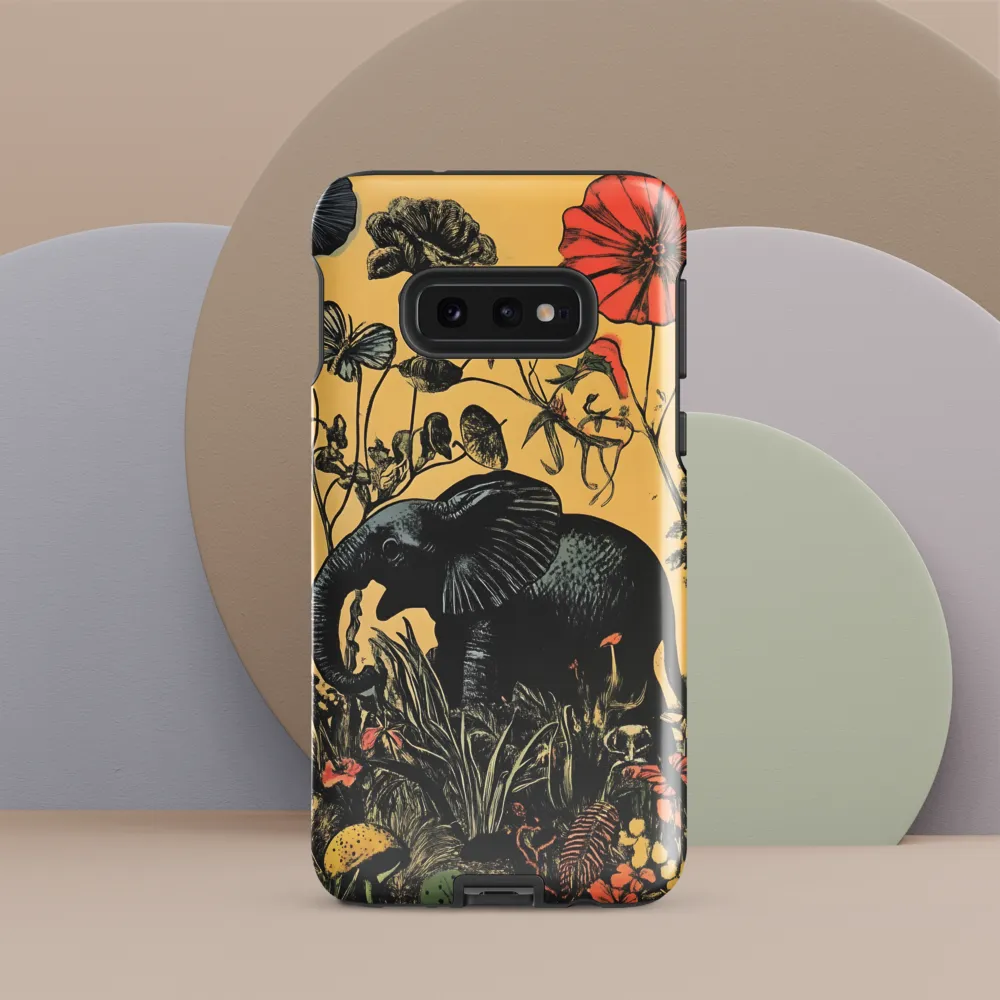 Floral Majesty: The Elephant's Sanctuary
