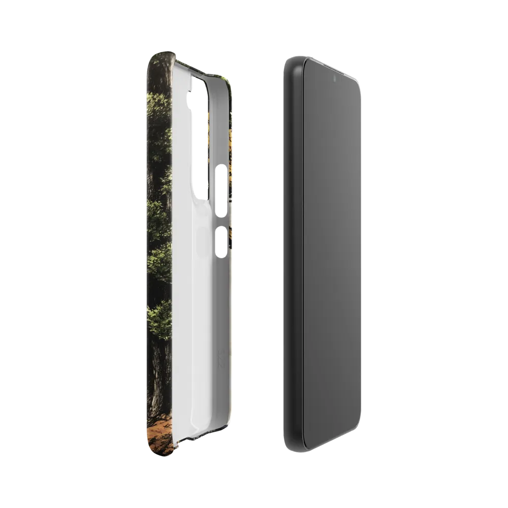 The Whispering Skull: A Surreal Encounter with Nature | Phone Case |  S22 | Snap Case | Matte