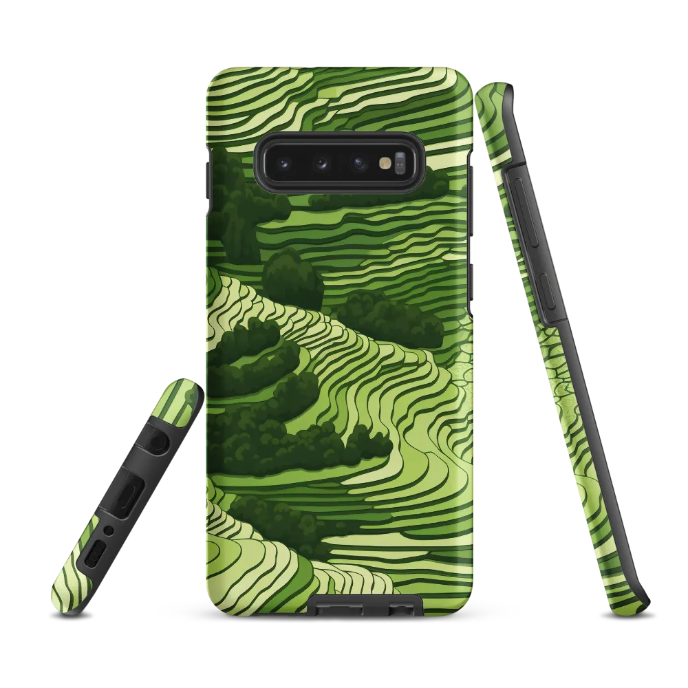 Waves of Green: An Abstract Landscape