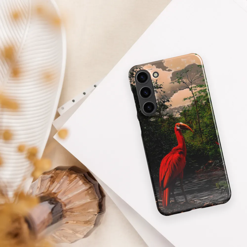 Enigmatic Elegance: The Scarlet Observer