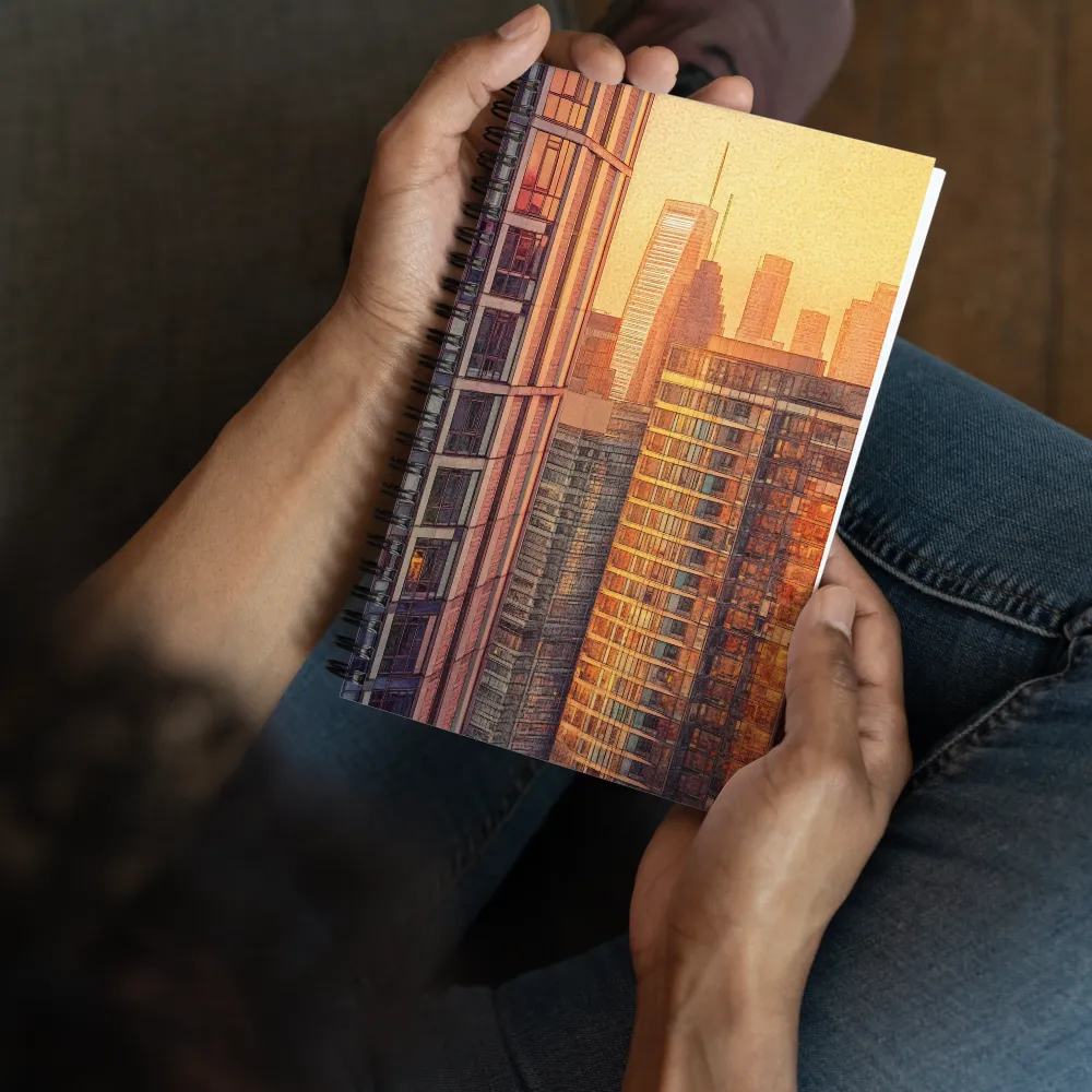 Urban Serenity at Sunset | Spiral Notebook