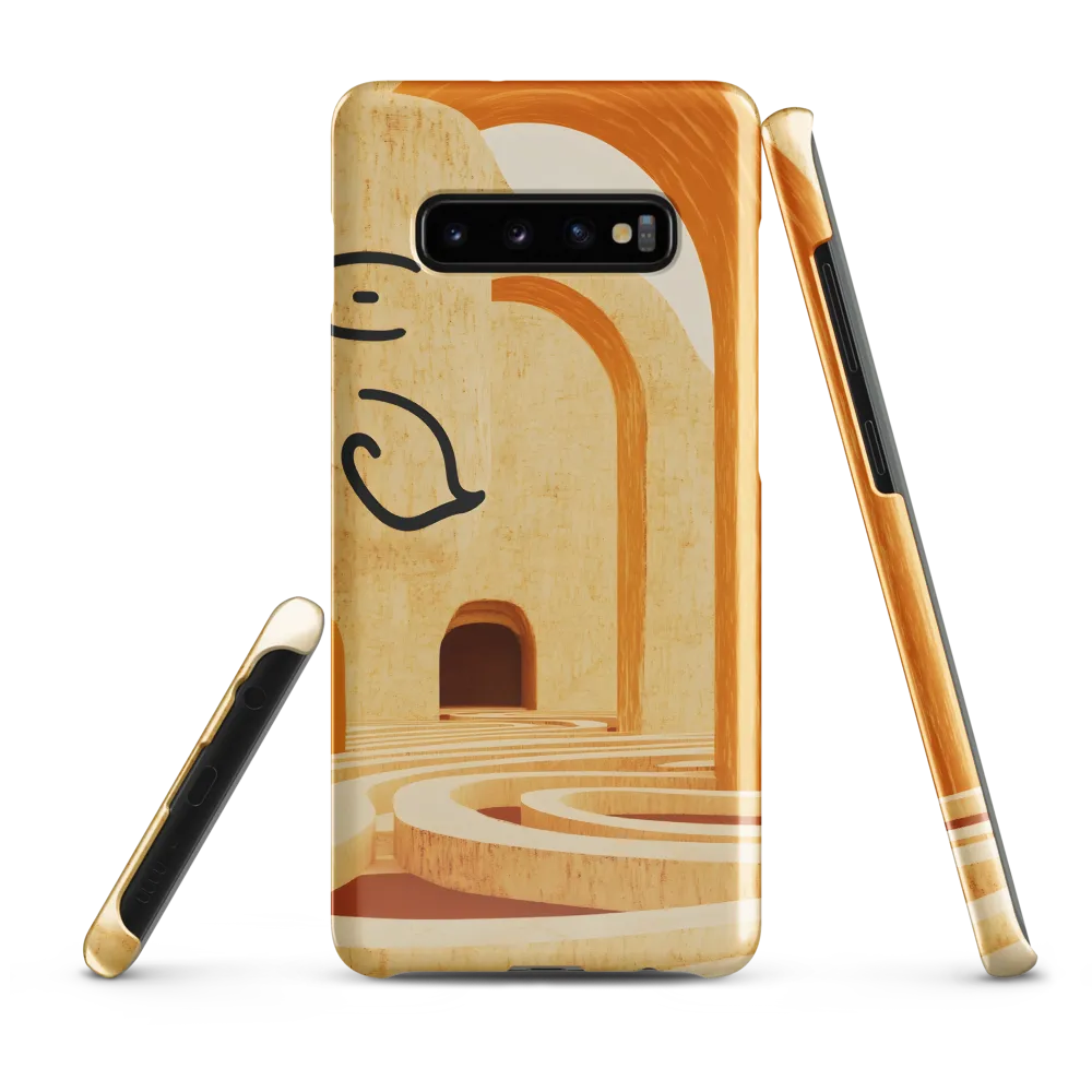 Whimsical Arches in a Beige Dreamscape | Phone Case |  S10 Plus | Snap Case | Glossy