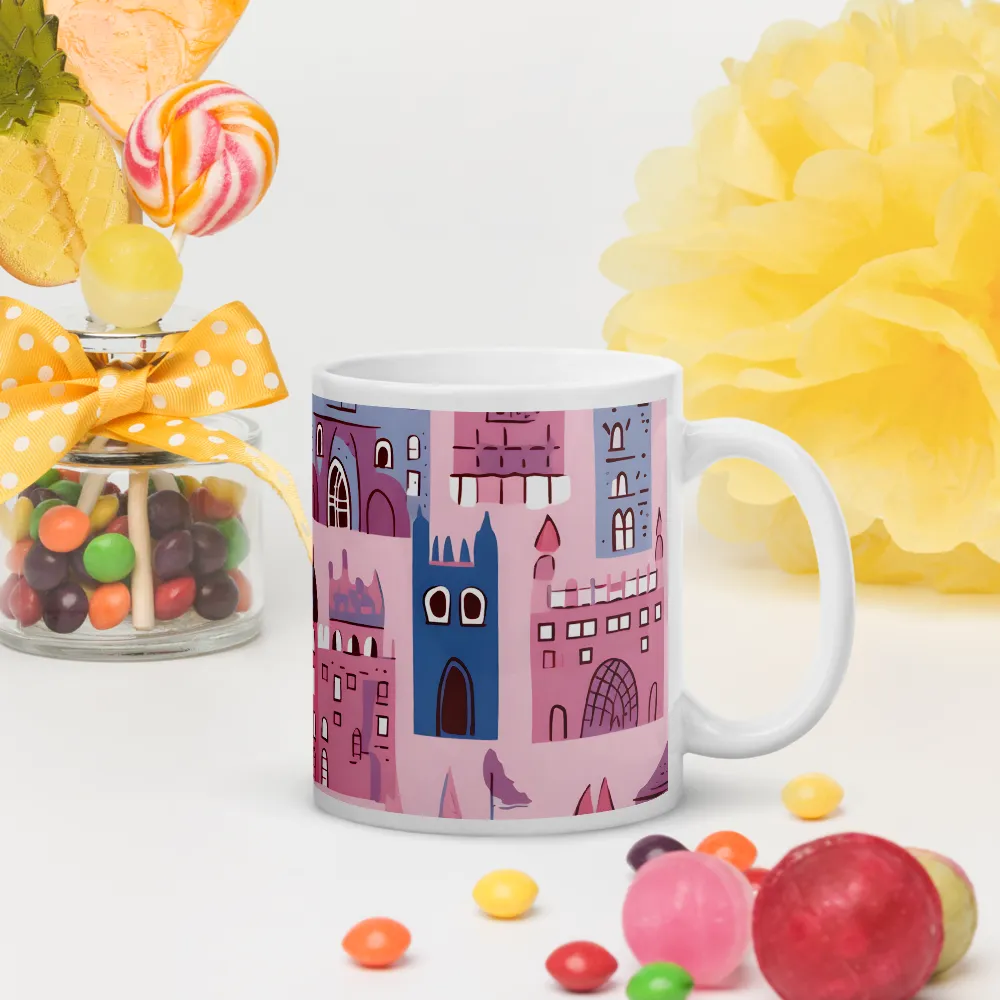 Whimsical Castles: A Playful Tapestry | Mugs | Multiple Sizes & Colors