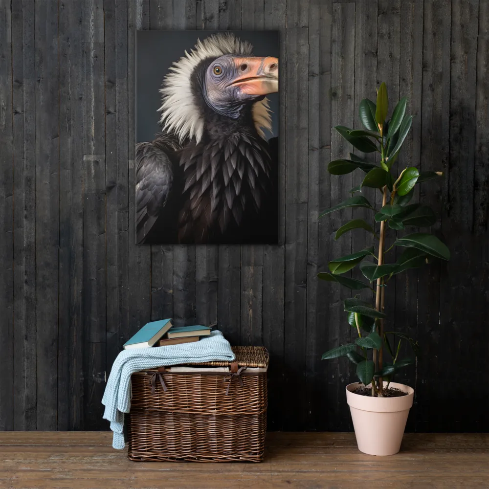 Majestic Vulture Portrait | Thin Canvas | 24″×36″