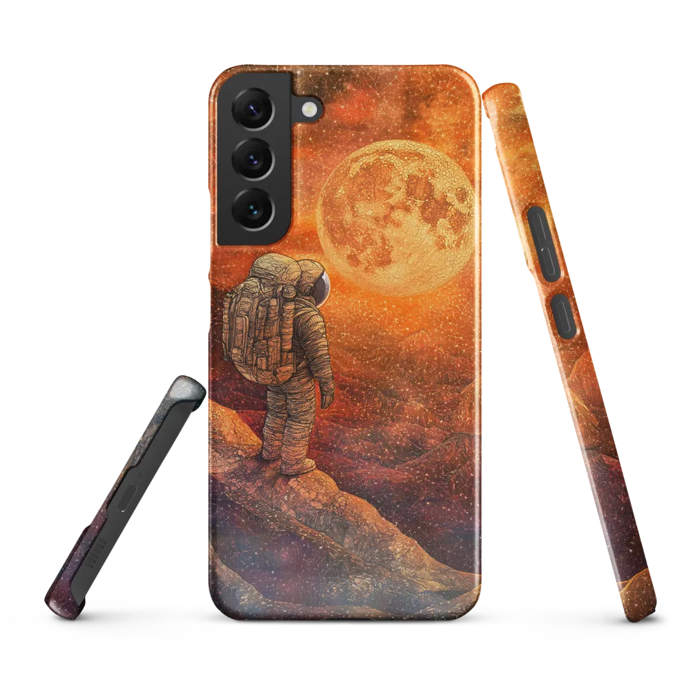 Journey to the Celestial: An Astronaut's Reflection | Phone Case |  S22 Plus | Snap Case | Glossy