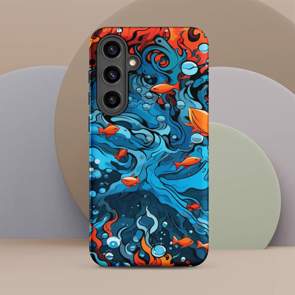 Fluid Harmony: Ocean and Flames