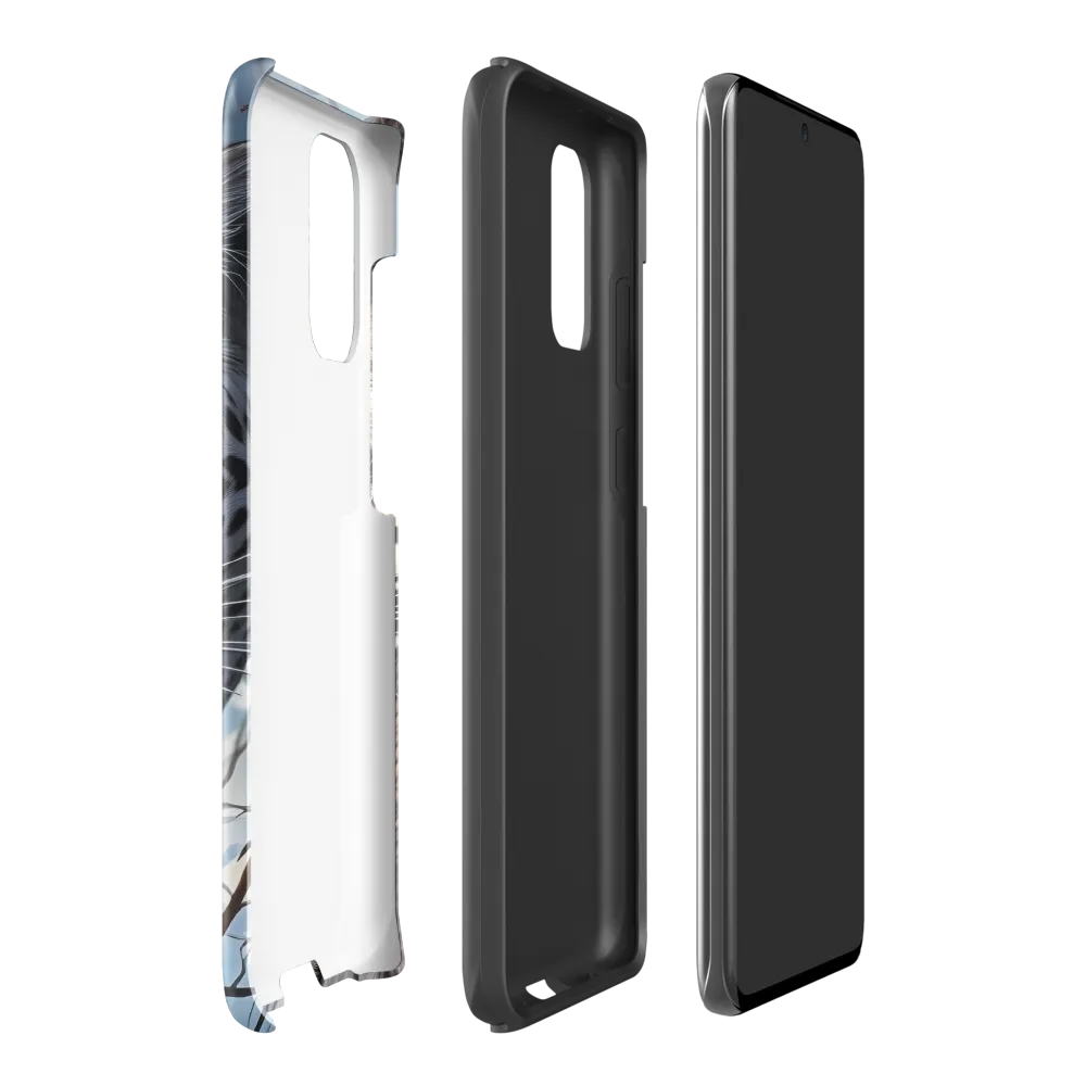 Silent Vigil: The Enigmatic Leopard | Phone Case |  S20 Plus | Tough Case | Glossy