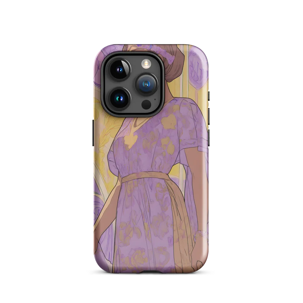 Elegance in Floral Harmony | Phone Case |  15 Pro | Tough Case | Glossy