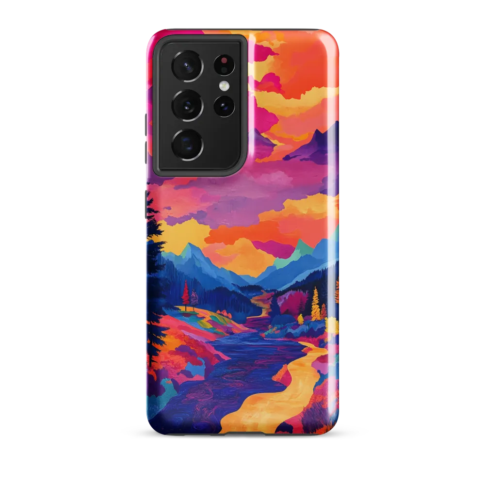 Radiant Serenity: A Surreal Landscape | Phone Case |  S21 Ultra | Tough Case | Glossy