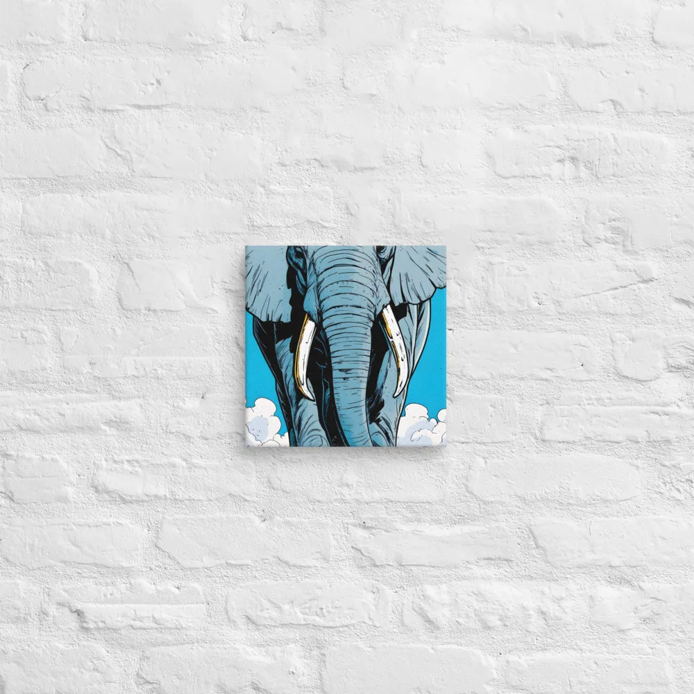 Majestic Presence: The Elephant | Canvas | 10″×10″