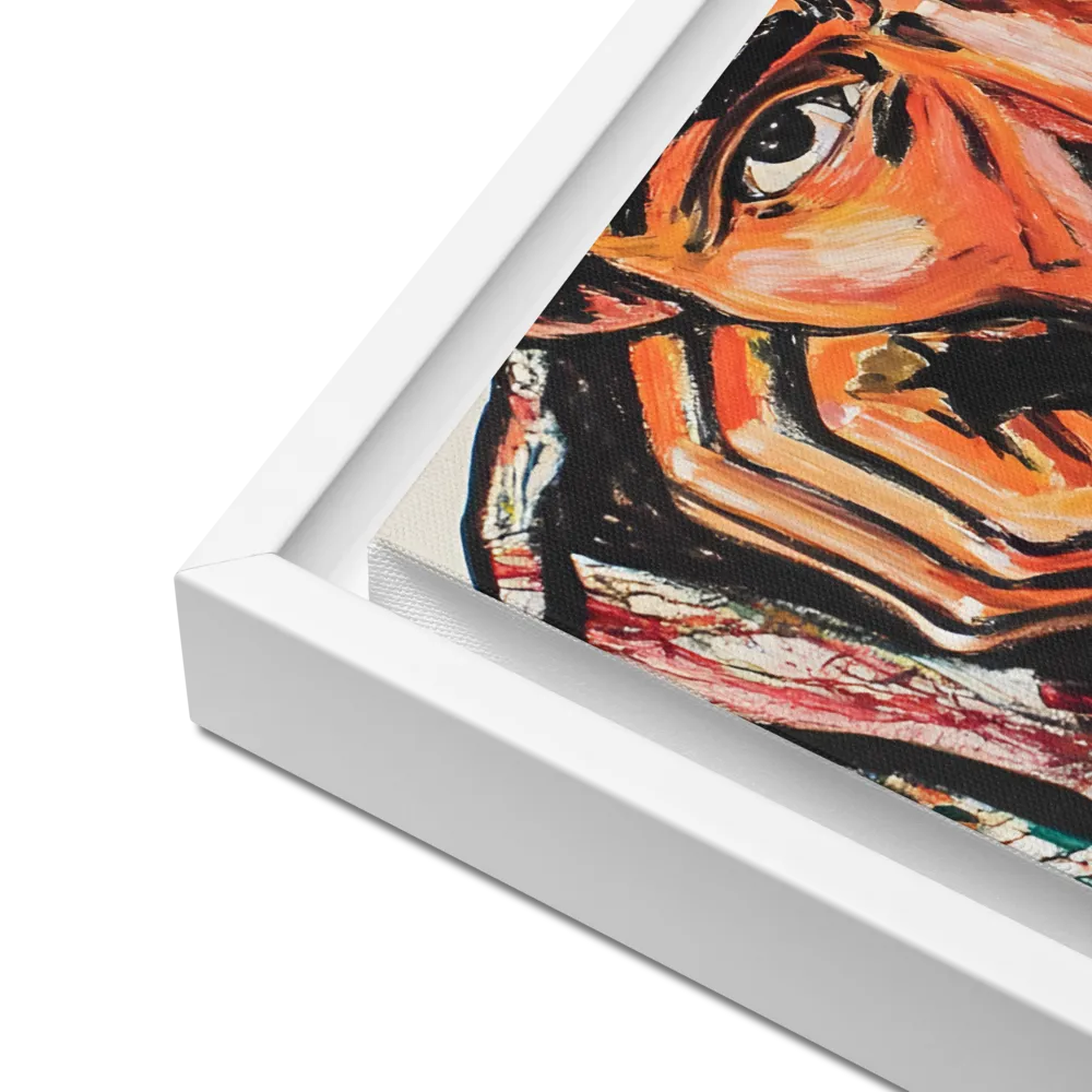 Contemplative Intensity: An Expressionist Portrait