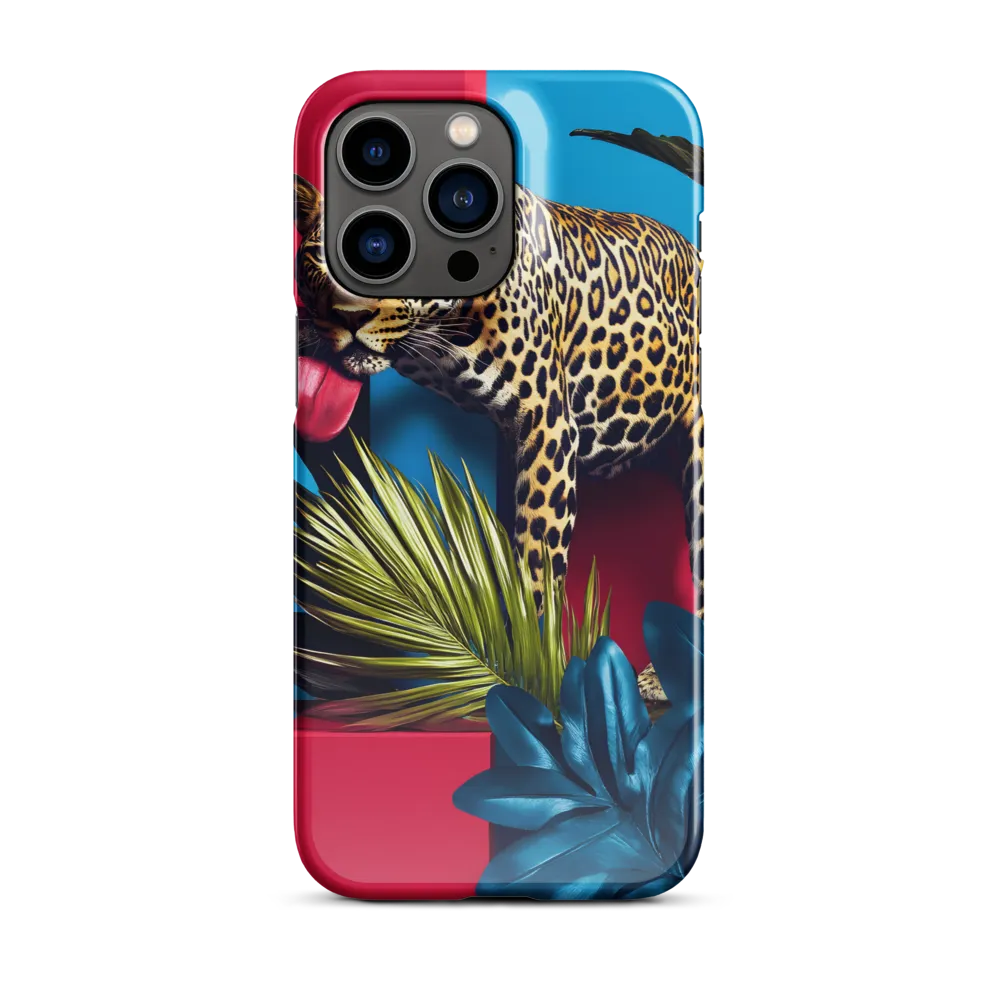 Playful Leopard in Vibrant Paradise