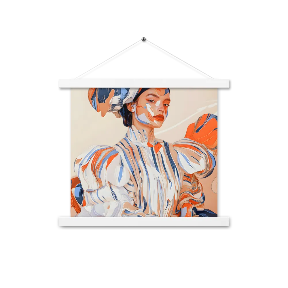 Vibrant Elegance | Poster With White Wood Hanger | 14″×14″