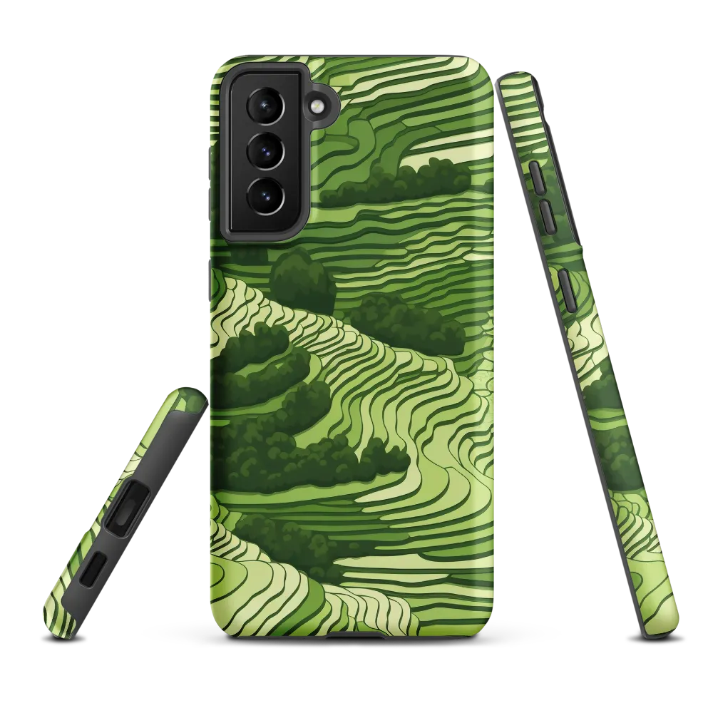 Waves of Green: An Abstract Landscape