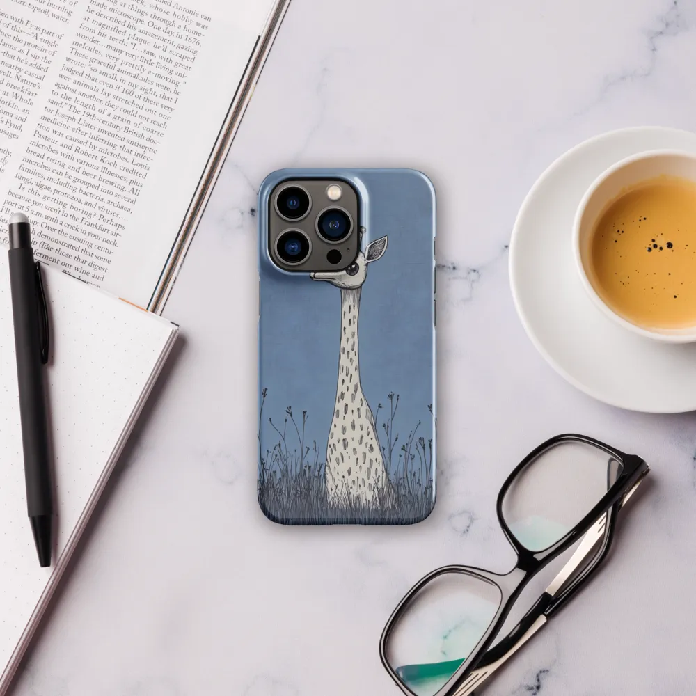 Whimsical Giraffe in Blue