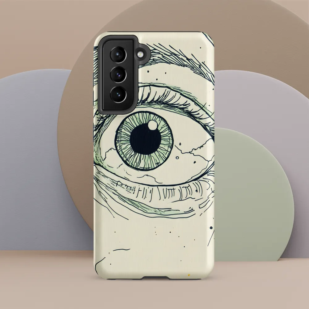 Observant Gaze | Phone Case |  S21 FE | Tough Case | Matte