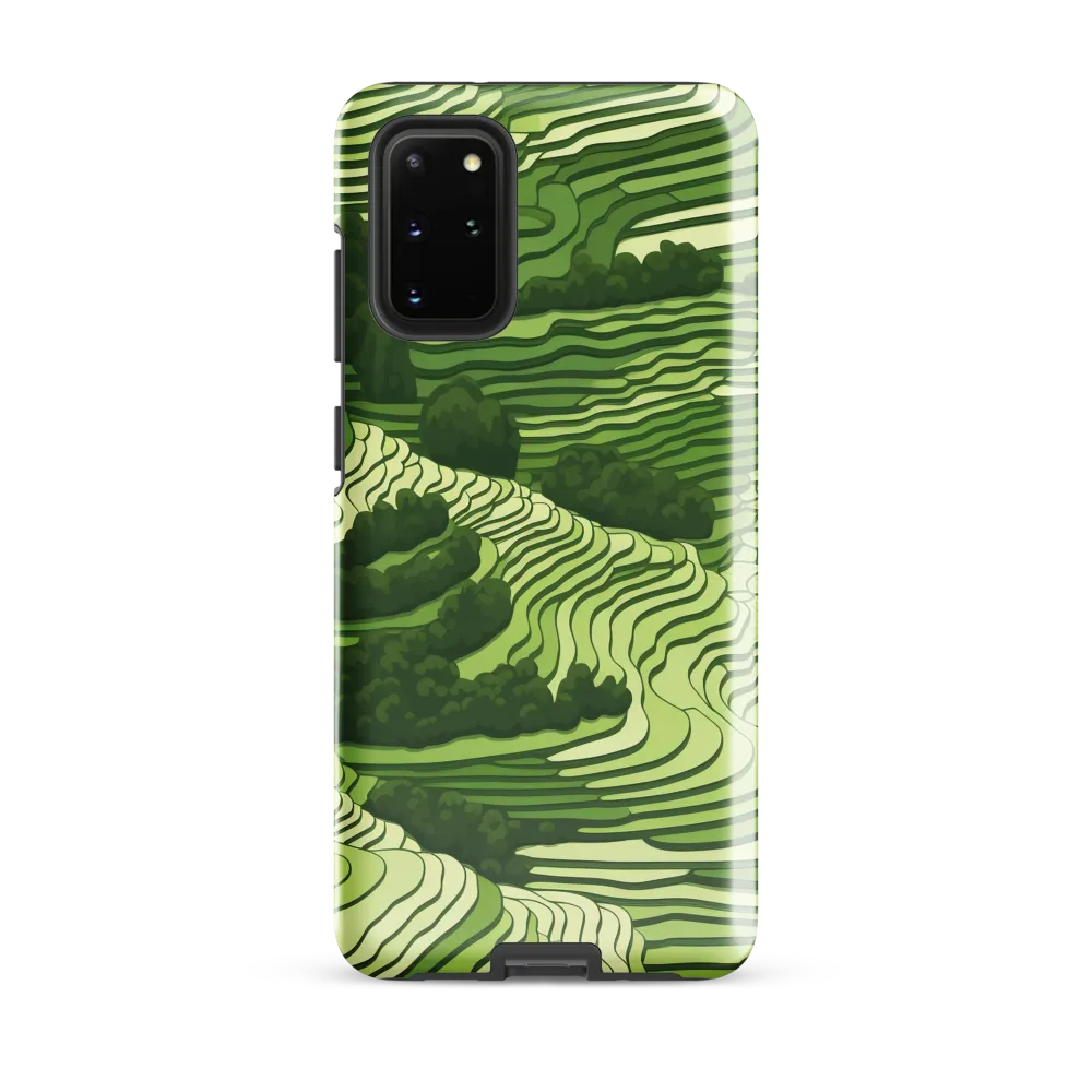 Waves of Green: An Abstract Landscape