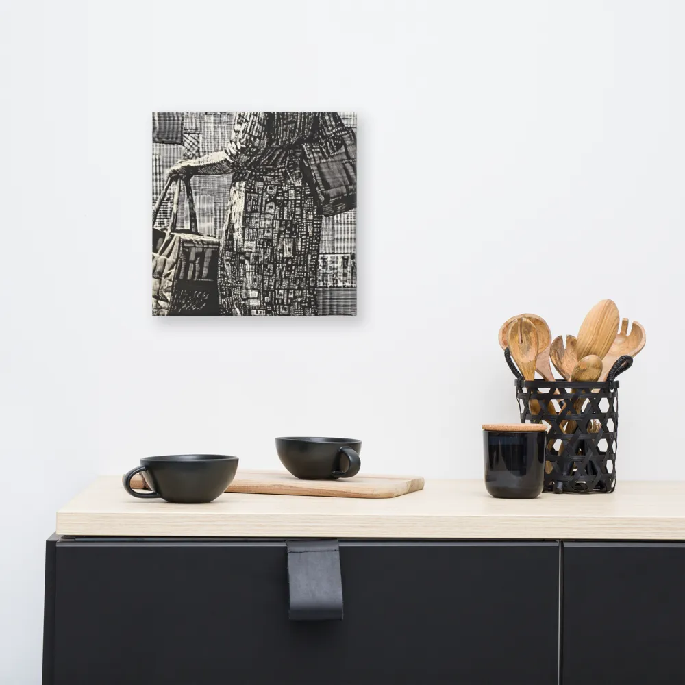 Urban Reflections: A Shopping Narrative | Canvas | 12″×12″