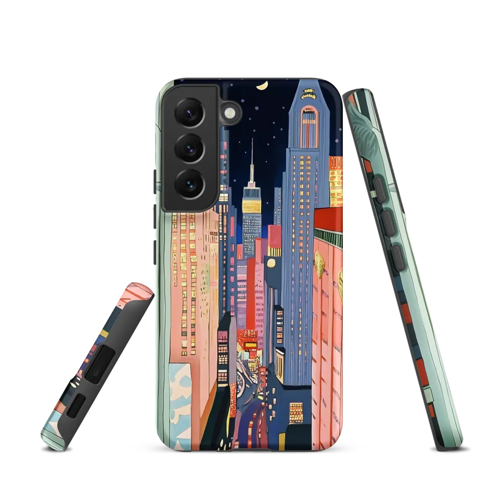 Urban Dreamscape: A Pop Art Night | Phone Case |  S22 | Tough Case | Matte