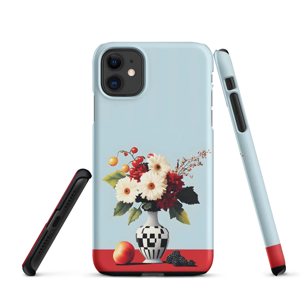 Floral Symphony: A Modern Still Life | Phone Case |  11 | Snap Case | Matte