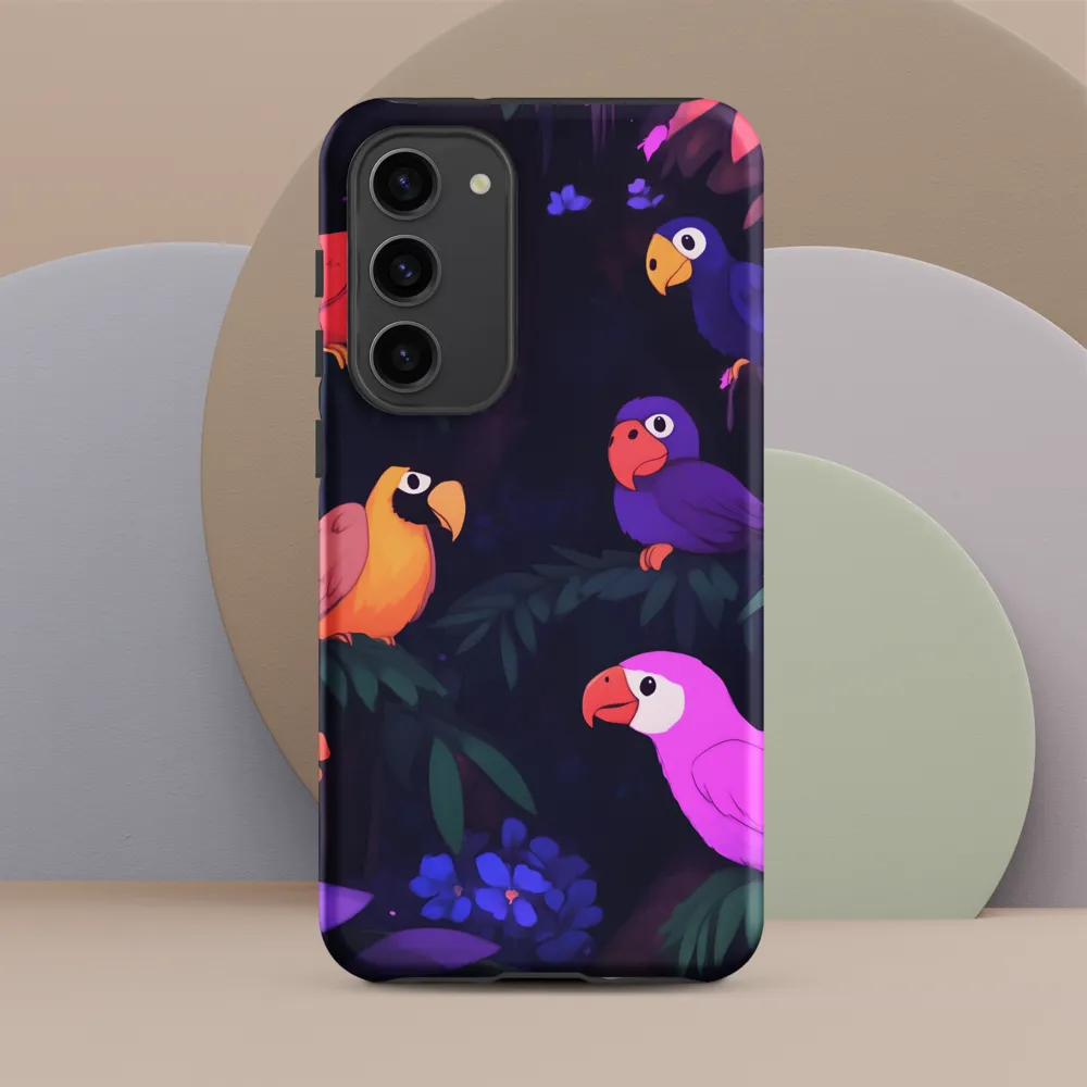 Tropical Parrot Playground | Phone Case |  S23 Plus | Tough Case | Matte