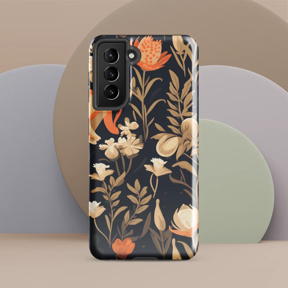 Floral Harmony: A Dance in the Dark