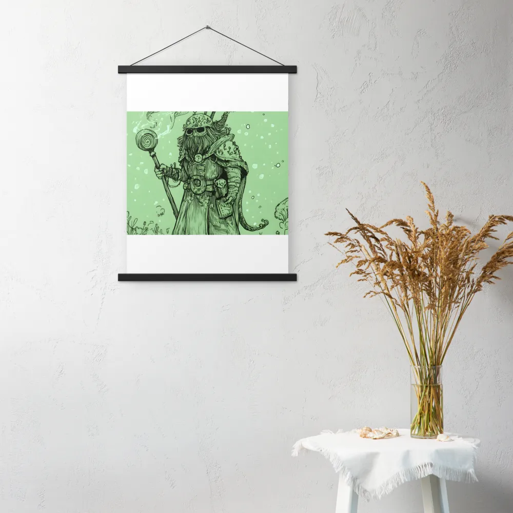 The Enigmatic Wizard | Poster With Black Wood Hanger | 18″×24″