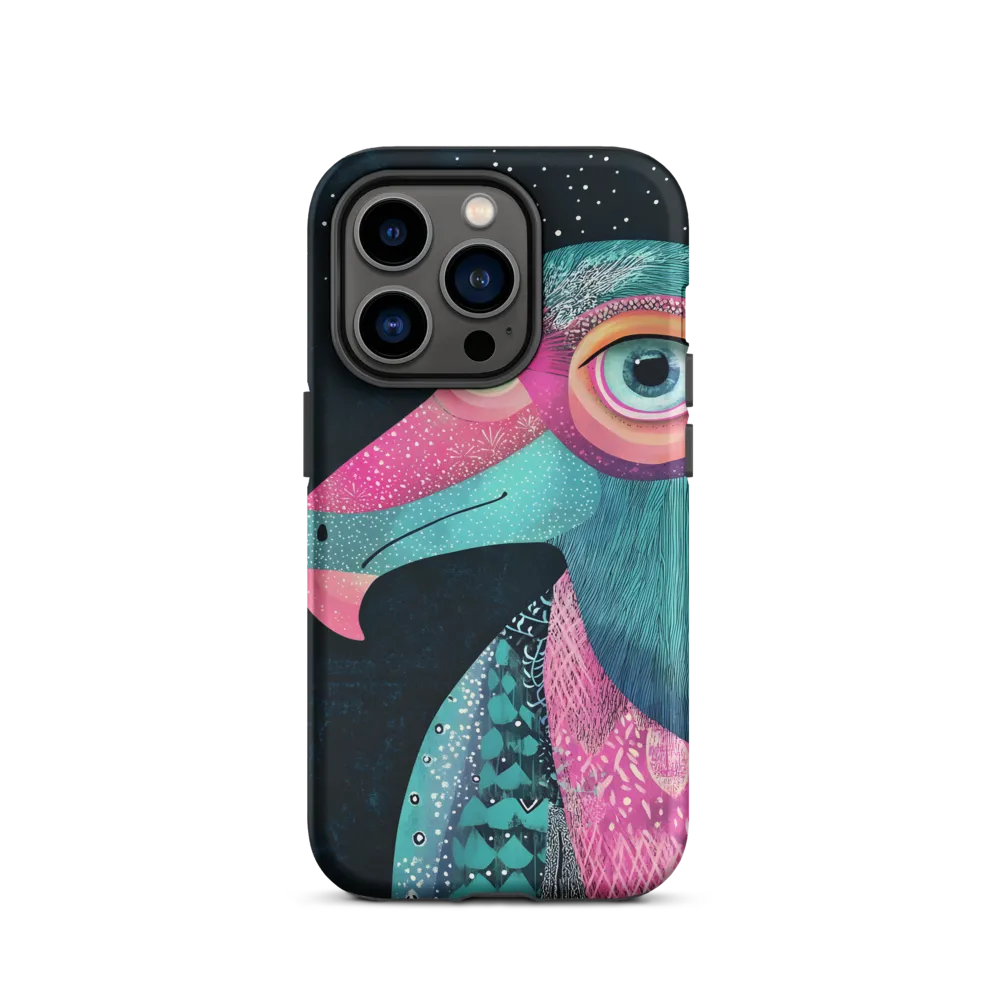 Whimsical Vulture: A Dance of Colors