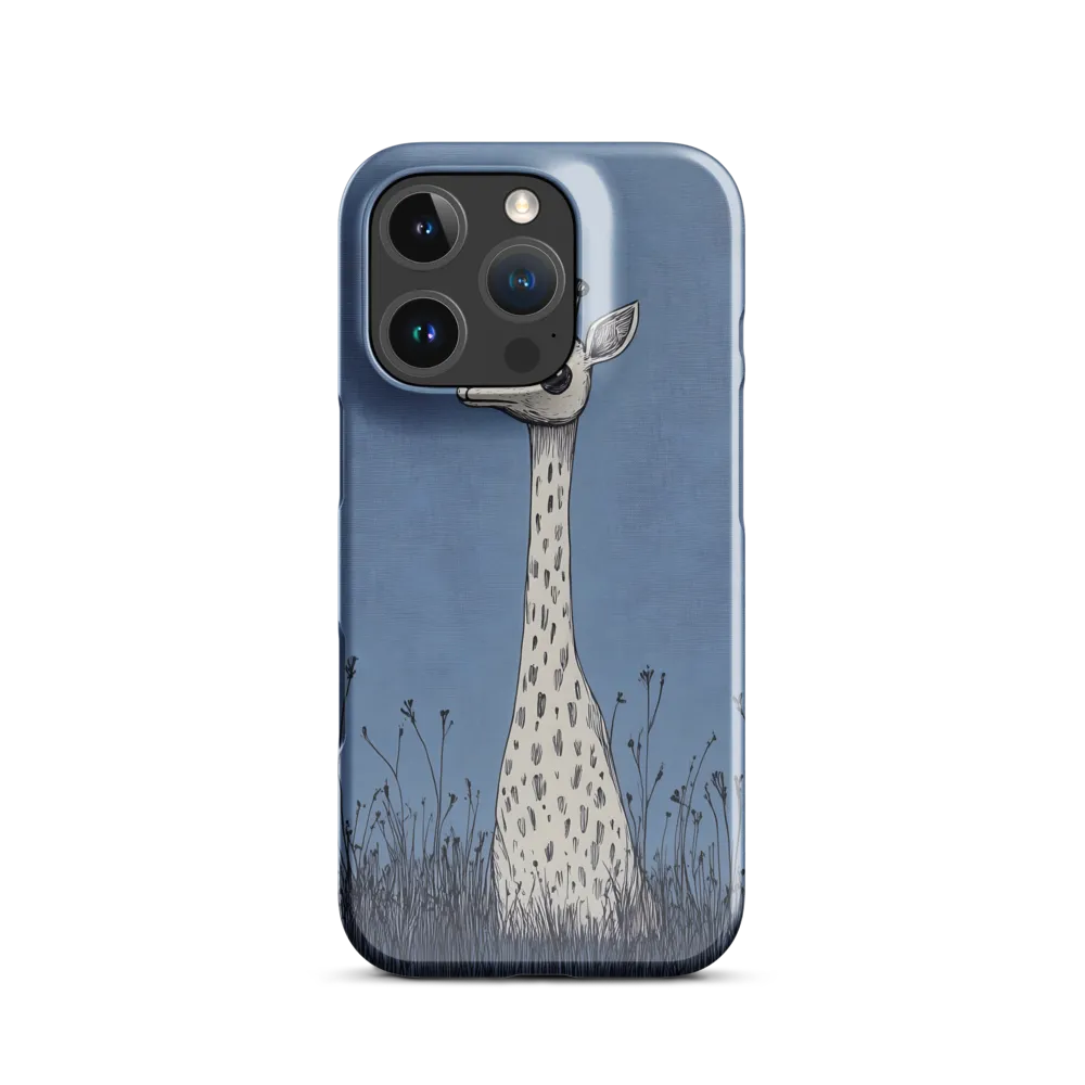 Whimsical Giraffe in Blue