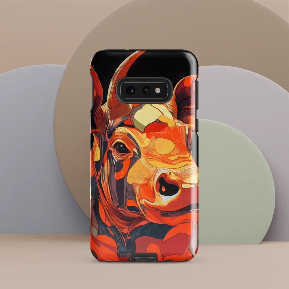Modern Serenade: The Vibrant Cow