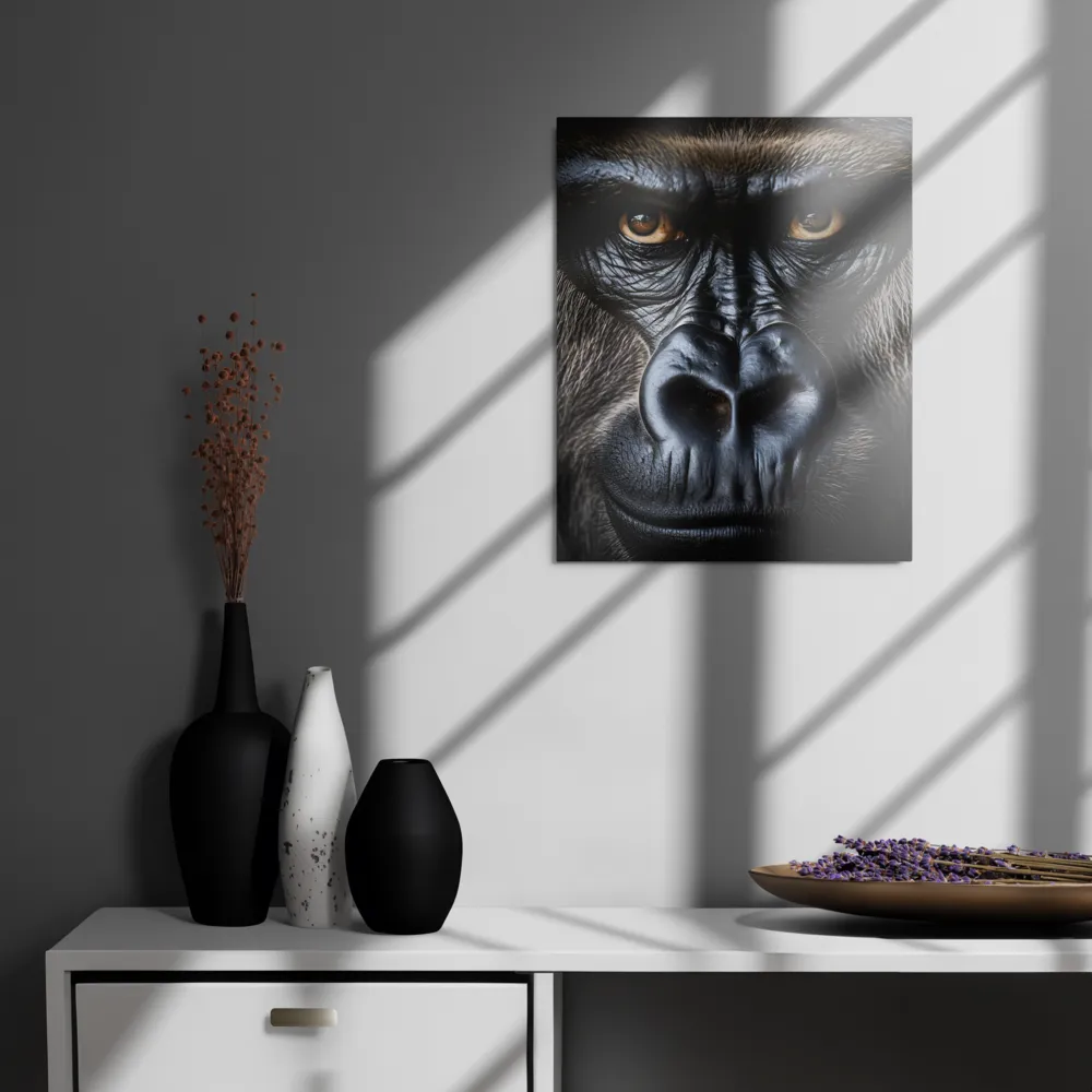 Gaze of the Wild: A Gorilla's Portrait