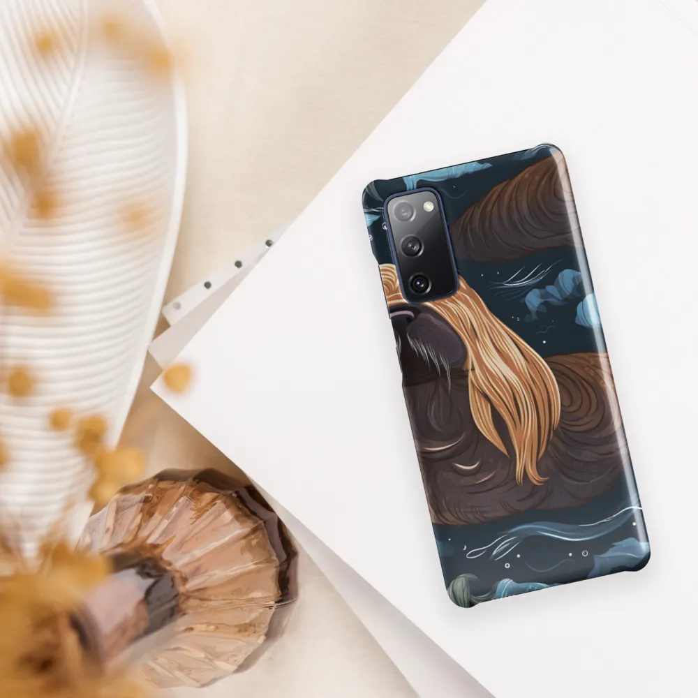 Whimsical Walruses in Deep Blue